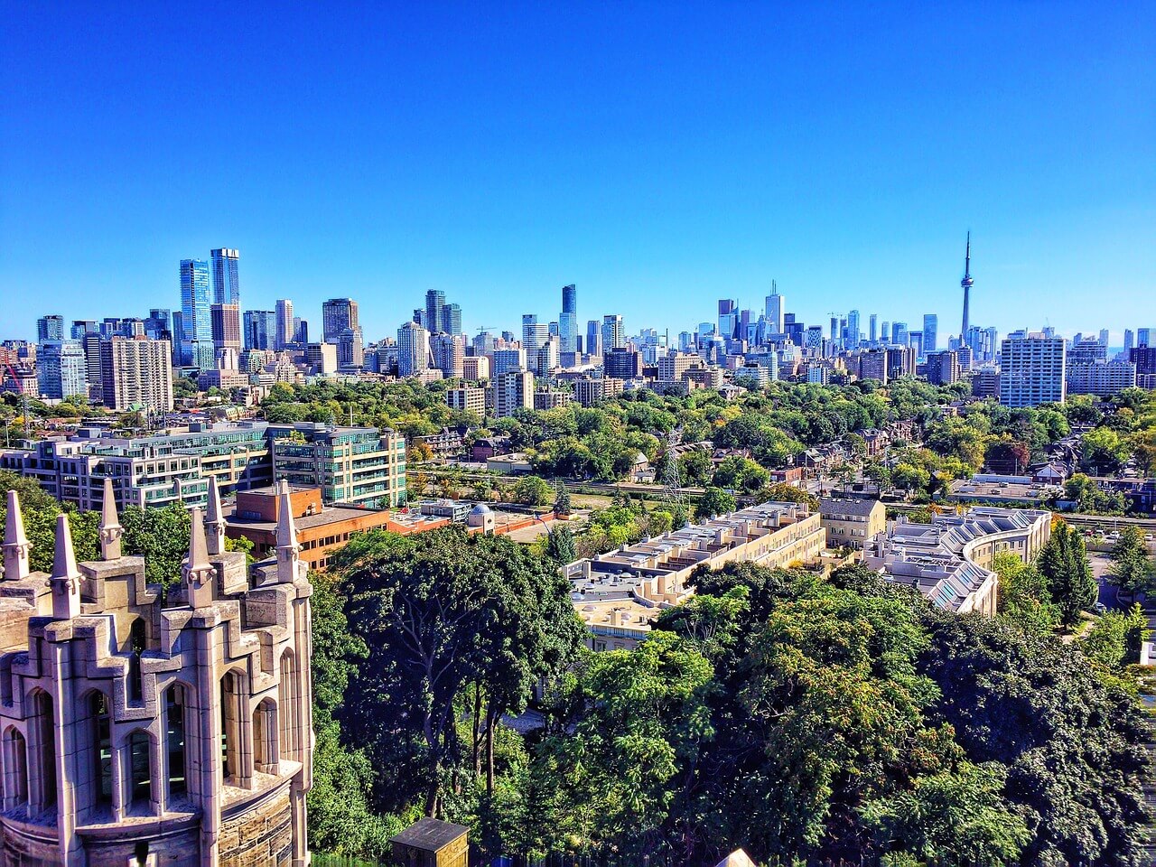 Vue aérienne de Toronto
